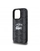 Lacoste iPhone 16 Pro Case Blend Monogram MagSafe Black