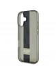 Guess iPhone 16 Hülle Case Middle 4G Stripe Schwarz