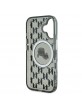 Karl Lagerfeld iPhone 16 Case K & CH Heads MagSafe Monogram Black