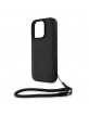 BMW iPhone 16 Pro Max Case Genuine Leather Signature Black