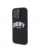 DKNY iPhone 16 Pro Case MagSafe Silicone Arch Logo Black