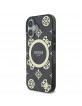 Guess iPhone 16 Case IML 4G Peony MagSafe Black