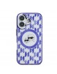 Karl Lagerfeld iPhone 16 Case K & CH Heads MagSafe Monogram Purple