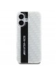 AMG Mercedes iPhone 16 Case Carbon Pattern White