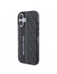 AMG Mercedes iPhone 16 Case Carbon Pattern Black