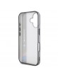 BMW iPhone 16 Case Motorsport Vertical Stripe Grey