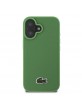 Lacoste iPhone 16 Plus MagSafe Case Iconic Petit Pique Woven Green
