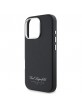 Karl Lagerfeld iPhone 16 Pro Case Grained Hotel RSG Black