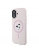 Karl Lagerfeld iPhone 16 Case MagSafe K & CH Pink