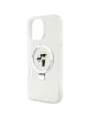 Karl Lagerfeld iPhone 16 Pro Max Case Magsafe Ring Stand White