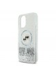 Karl Lagerfeld iPhone 16 Case Liquid Karl Choupette Heads MagSafe Transparent