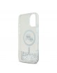 Karl Lagerfeld iPhone 16 Case Liquid Karl Choupette Heads MagSafe Transparent