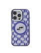 Karl Lagerfeld iPhone 16 Pro Case K & CH Heads MagSafe Monogram Purple