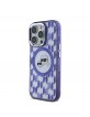 Karl Lagerfeld iPhone 16 Pro Case K & CH Heads MagSafe Monogram Purple