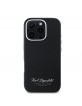 Karl Lagerfeld iPhone 16 Pro Max Case Grained Hotel RSG Black