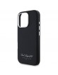 Karl Lagerfeld iPhone 16 Pro Max Hülle Case Grained Hotel RSG Schwarz