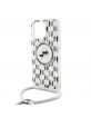 Karl Lagerfeld iPhone 16 Pro Case MagSafe Crossbody K & CH Head Silver