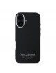 Karl Lagerfeld iPhone 16 Case Grained Hotel RSG Black