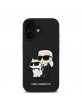 Karl Lagerfeld iPhone 16 Case Saffiano Karl Choupette Black