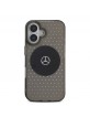 Mercedes iPhone 16 Case Star Pattern MagSafe Black