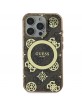 Guess iPhone 16 Pro Max Case IML 4G Peony MagSafe Brown