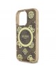 Guess iPhone 16 Pro Max Case IML 4G Peony MagSafe Brown