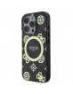 Guess iPhone 16 Pro Max Case IML 4G Peony MagSafe Black