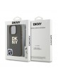 DKNY iPhone 16 Pro Max Case Leather Stack Logo Wrist Strap Green