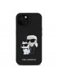 Karl Lagerfeld iPhone 15 Case Saffiano Karl Choupette Black