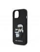 Karl Lagerfeld iPhone 15 Case Saffiano Karl Choupette Black