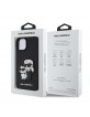 Karl Lagerfeld iPhone 15 Case Saffiano Karl Choupette Black