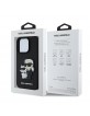 Karl Lagerfeld iPhone 15 Pro Max Hülle Case Saffiano Karl Choupette Schwarz