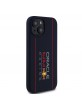 Red Bull iPhone 15 Case MagSafe Silicone Vertical Logo Navy