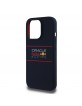 Red Bull iPhone 14 Pro Case MagSafe Silicone Horizontal Logo Navy