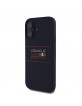 Red Bull iPhone 16 Case MagSafe Silicone Horizontal Logo Navy