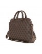 Guess Notebook Laptop 15" Bag Case 4G Triangle Brown