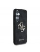 Guess Samsung S25+ Plus Hülle Case 4G Metal Logo PU Grau