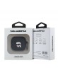 Karl Lagerfeld AirPods 4 NFT Karl Head Silicone 3D Logo Black