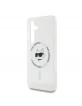 Karl Lagerfeld Samsung S25 Hülle Case IML Choupette Head MagSafe Transparent