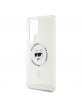 Karl Lagerfeld Samsung S25 Ultra Hülle Case IML Choupette Head MagSafe Transparent