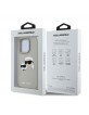 Karl Lagerfeld iPhone 16 Pro Hülle Case 3D Rubber Double Heads Beige