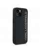 Karl Lagerfeld iPhone 13 Hülle Case 3D Rubber Glitter Logo Schwarz