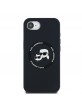 Karl Lagerfeld iPhone 16e Case MagSafe K & CH Heads Silicone Black