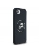 Karl Lagerfeld iPhone 16e Case MagSafe K & CH Heads Silicone Black