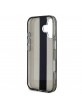 Karl Lagerfeld iPhone 16 Hülle Case Stripe Logo Schwarz