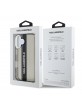 Karl Lagerfeld iPhone 16 Hülle Case Stripe Logo Schwarz