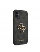 Guess iPhone 11 Case Cover with Big 4G Metal Logo Gray