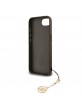 Guess iPhone 16e Case 4G Charm Tone-on-Tone Brown
