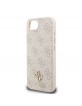 Guess iPhone 16e Hülle Case 4G Small Metal Logo MagSafe Rosa