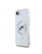Karl Lagerfeld iPhone 16e Case K&CH Heads Metal Frame MagSafe Transparent